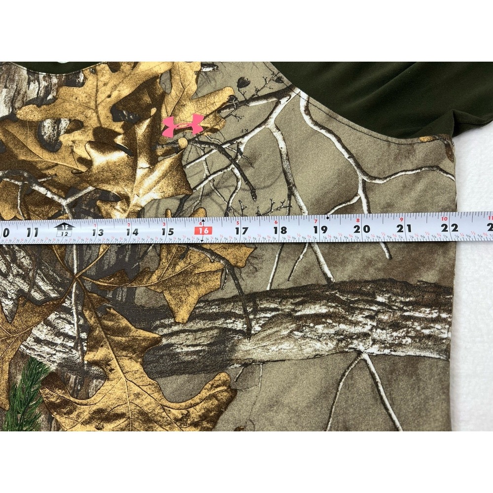 Under Armour Heatgear Fitted x Realtree Xtra Camo Raglan Shirt Womens 2XL Tee - Picture 7 of 7